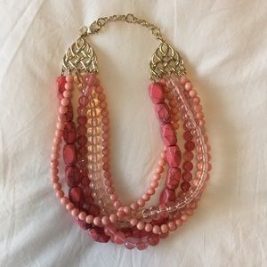 Banana Republic Coral Beaded Necklace